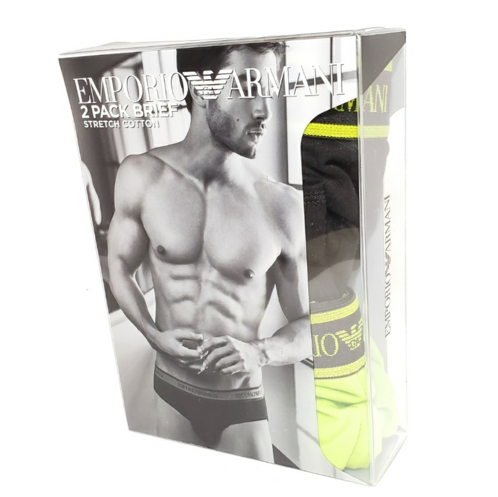 Emporio Armani Men's Core Logoband 2-Pack Briefs